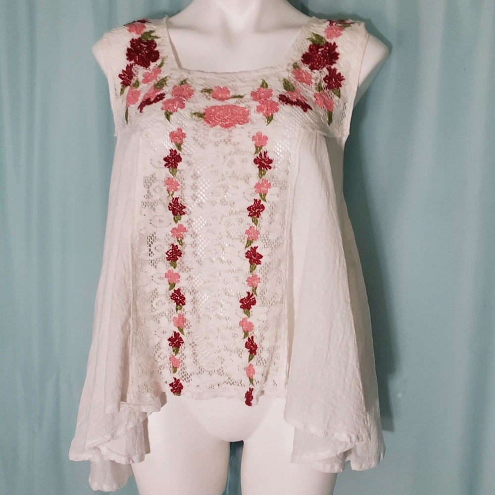 RAGA cotton sleeveless top large